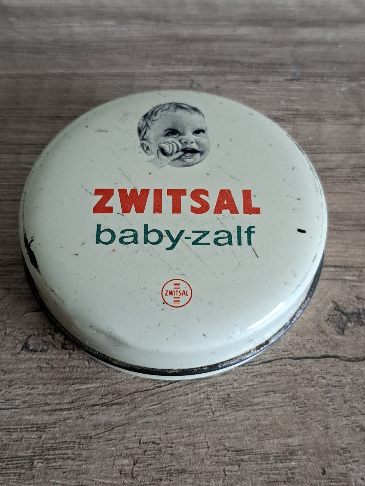 Zwitsal baby-zalf blikje, Verzamelen, Ophalen of Verzenden, Zo goed als nieuw, Overige typen, Overige merken