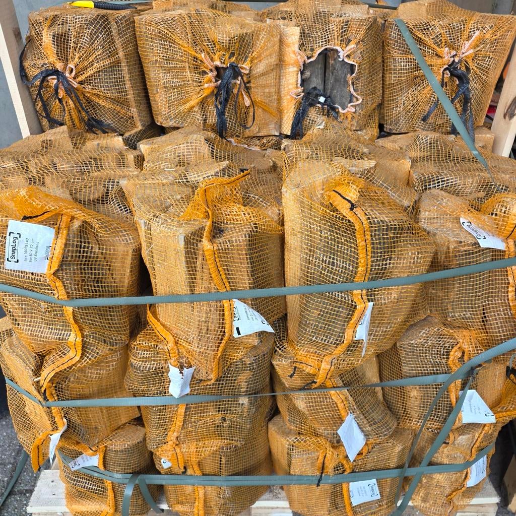 Zak haardhout beuken: - 5 voor €60,-  :40L 22kg, Tuin en Terras, Haardhout, Minder dan 3 m³, Ophalen of Verzenden