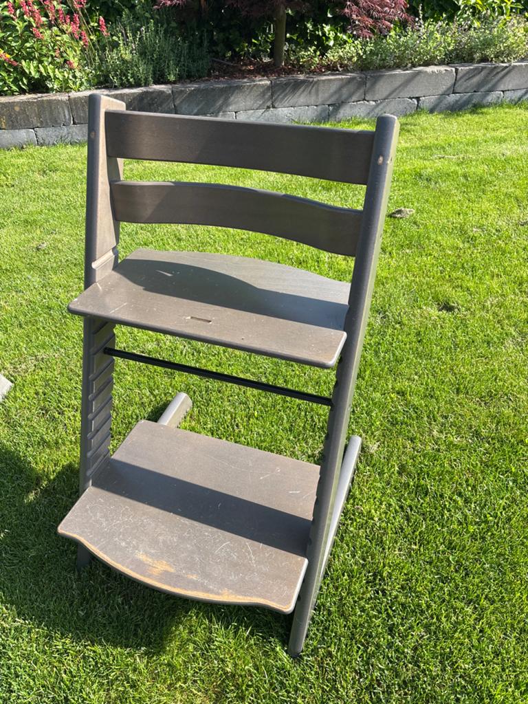 2 Stokke Tripp Trapp meegroeistoel - Grijs, Ophalen, Gebruikt, Meegroeistoel, Aanschuifbaar