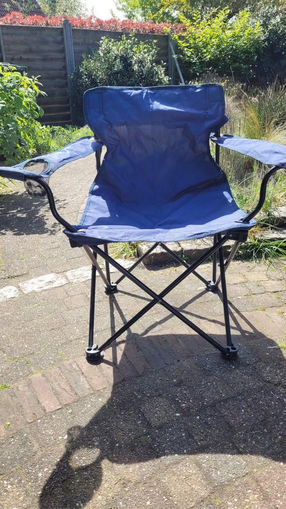 4 opvouwbare vissers stoeltjes - Makkelijk op te bergen, Caravans en Kamperen, Ophalen, Gebruikt