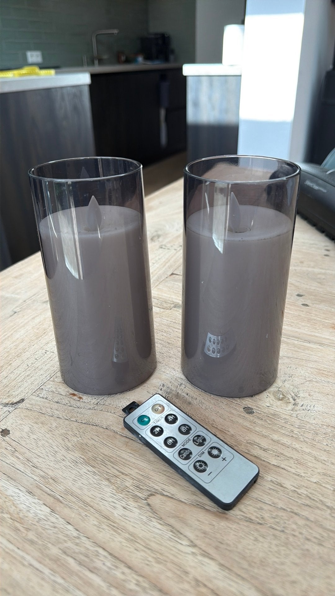 Set van 2 kaarsen op batterijen, Huis en Inrichting, Woonaccessoires | Kandelaars en Kaarsen, Ophalen of Verzenden, Overige materialen