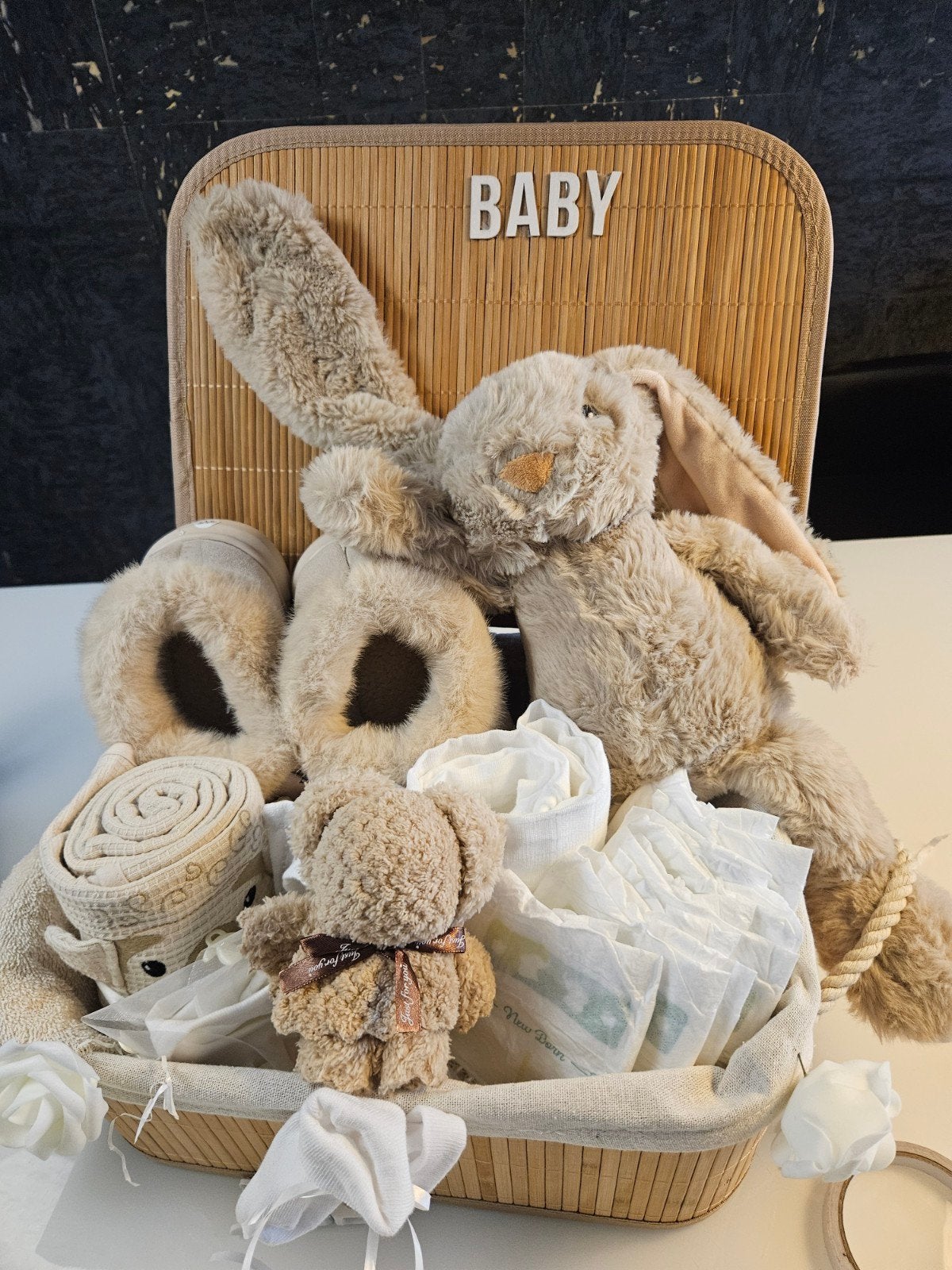 Kraamkado Moeder & Kind: Sloffen, Knuffel, Luiers & Meer, Kinderen en Baby's, Ophalen of Verzenden