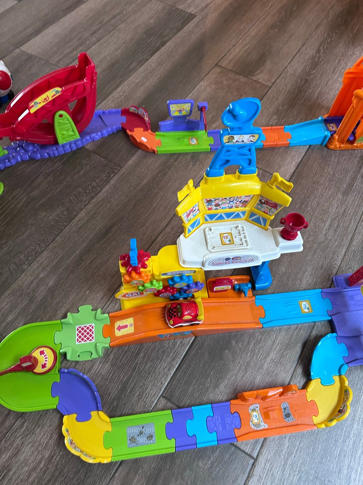 VTech Toet Toet Auto's Super RC Racecircuit, Ophalen of Verzenden, Gebruikt