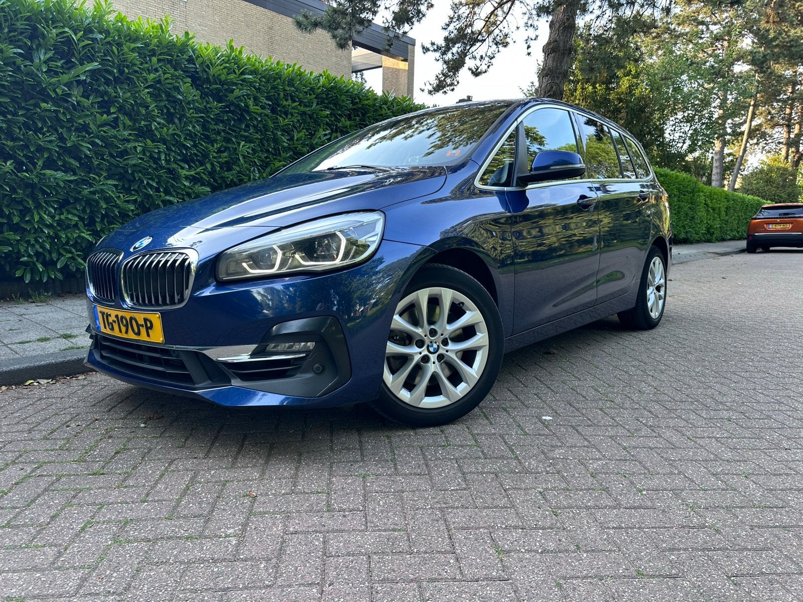 BMW 2-Serie Gran Tourer 220i 7p. High Exec. PANO. H&K, Auto's, BMW, 1998 cc, Beige, 2-Serie Gran Tourer, Blauw