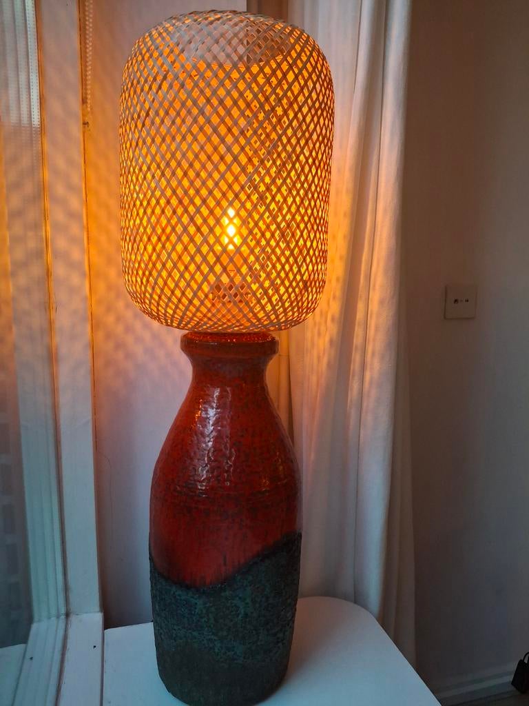 Fat Lava Lamp, Groen oranje, Ophalen, Overige materialen, Gebruikt, Mid century