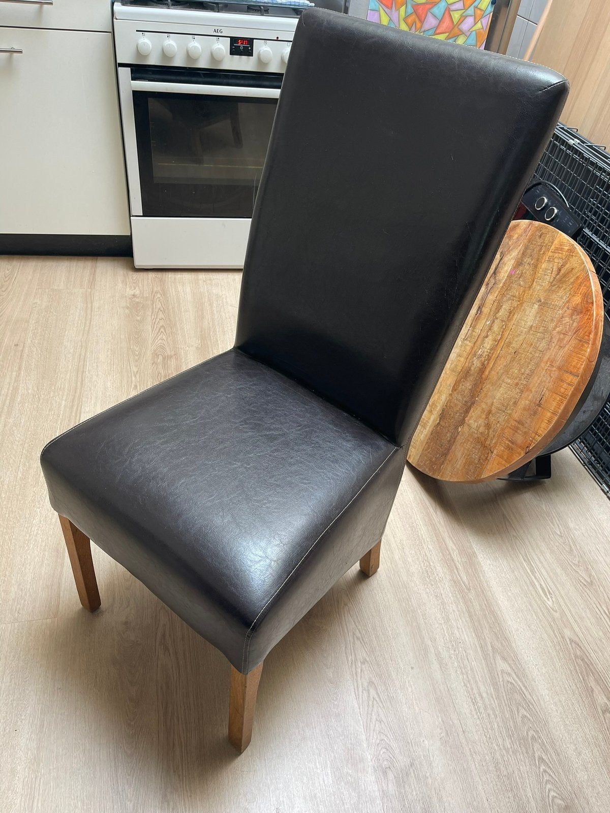 Eetkamer stoelen, Ophalen, Gebruikt, Zwart, Vier