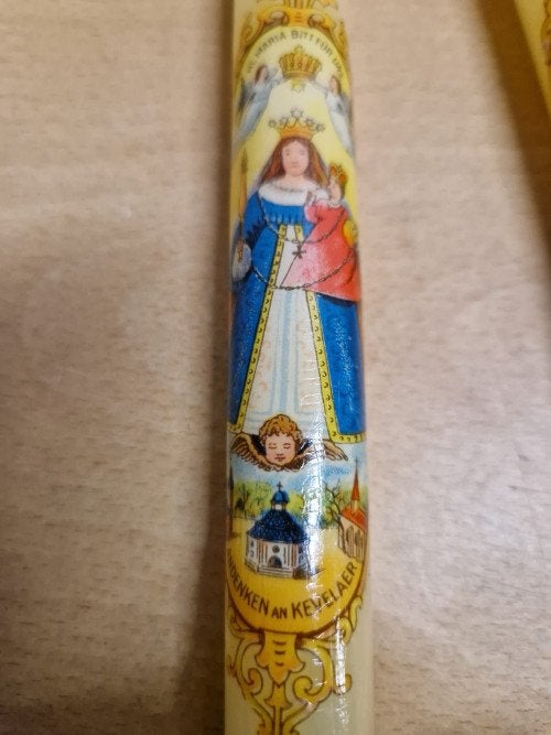 kaarsen kevelaar 2 stuks nieuw, Ophalen of Verzenden, 'T Olde Gre-j, Info@toldegrej.nl, Endepoelstraat 20f Didam