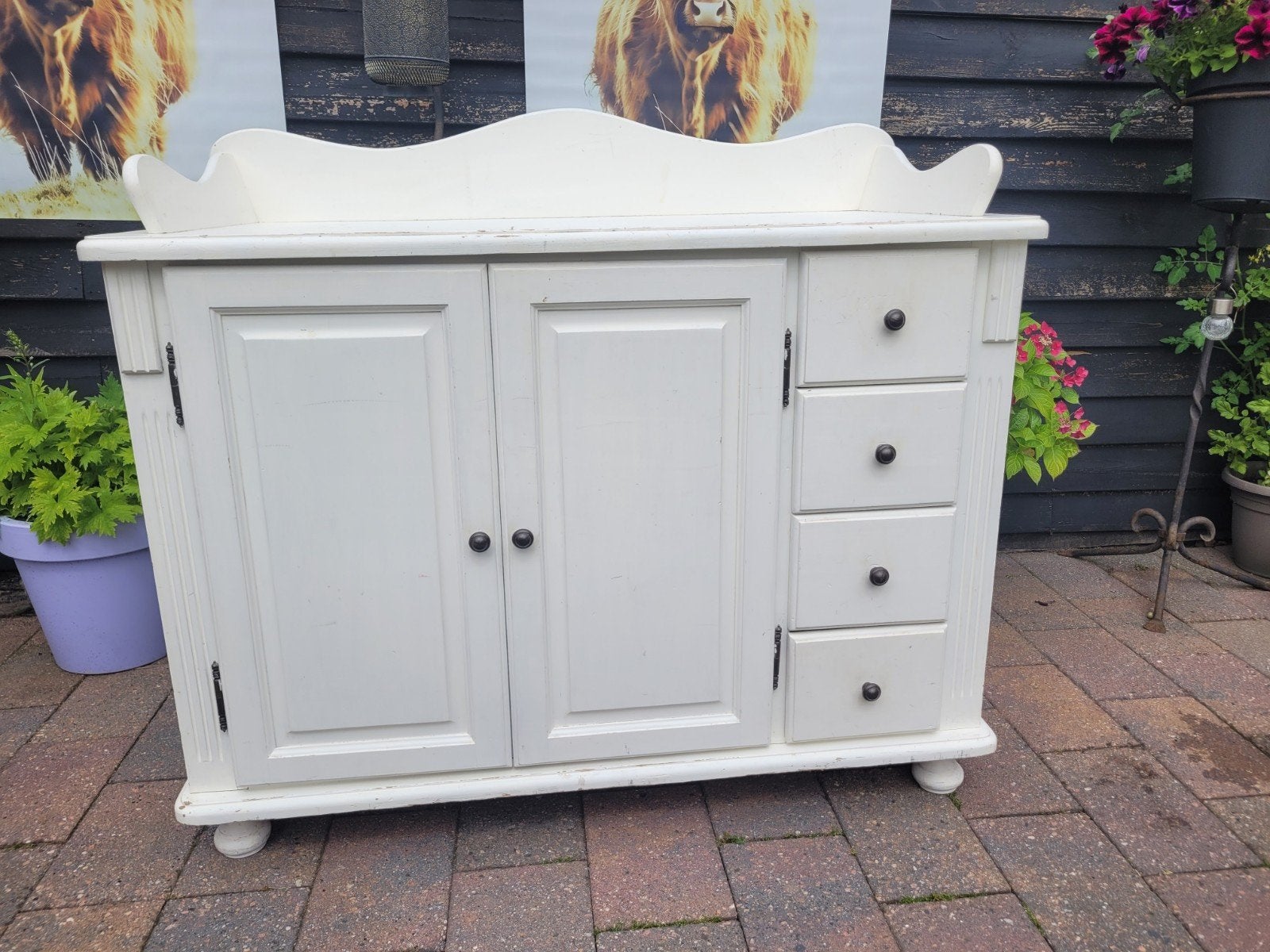 Landelijke brocante babykamer., Ophalen, 50 tot 70 cm, 100 cm of meer, 90 tot 105 cm
