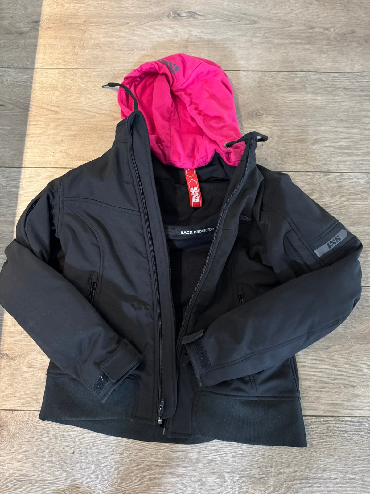 iXS motorjas met uitneembare capuchon, Motoren, Ophalen of Verzenden, Tweedehands, Dames, Jas | textiel