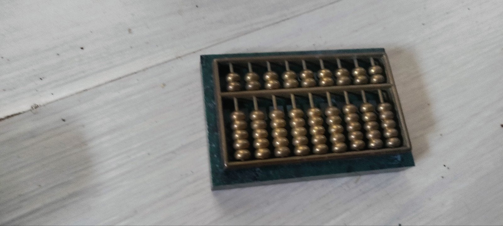 Vintage Abacus met messing kralen, Ophalen of Verzenden