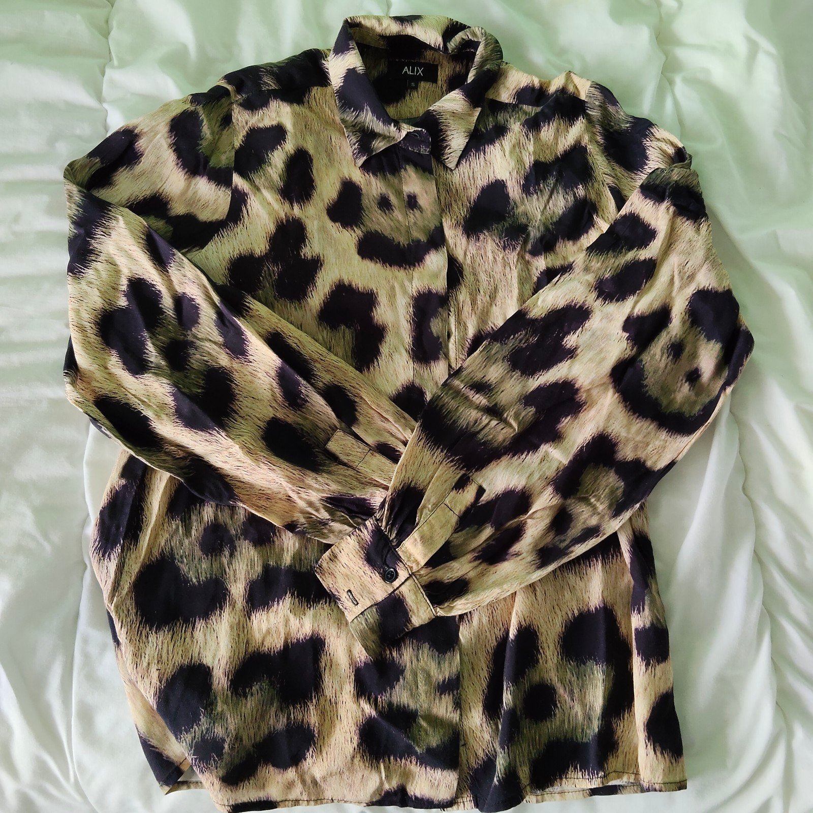 ALIX Luipaardprint Blouse Maat S, Beige, Nieuw, Ophalen of Verzenden, Maat 36 (S)
