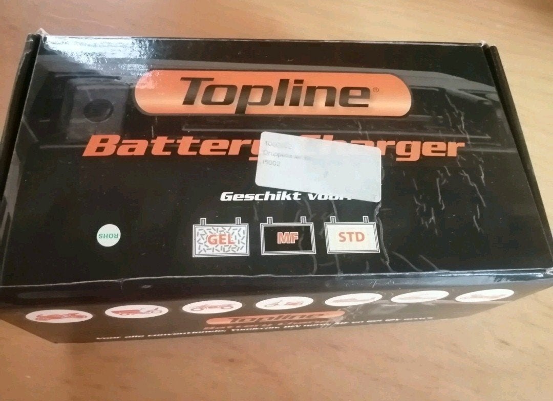 topline battery charger accu oplader 12V-1000mA, Verzenden, Zo goed als nieuw
