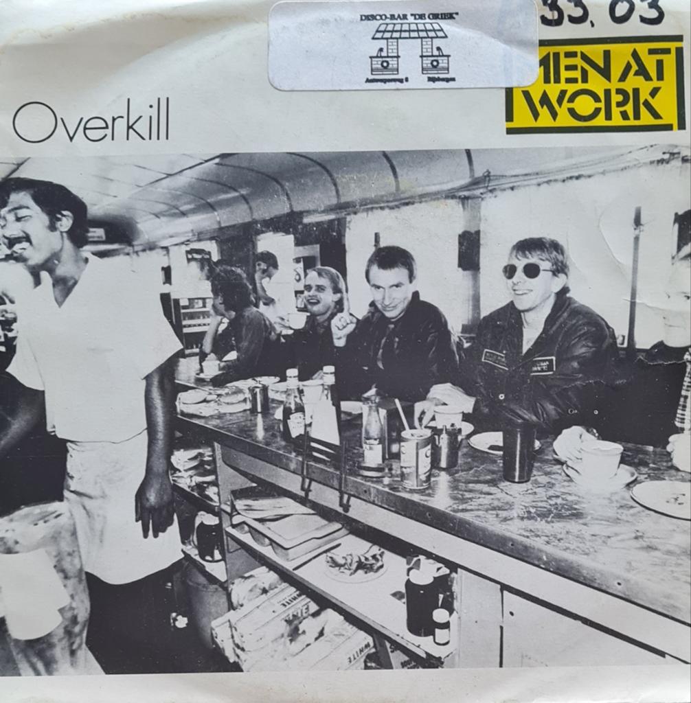 MEN AT WORK - OVERKILL, Ophalen of Verzenden, Gebruikt