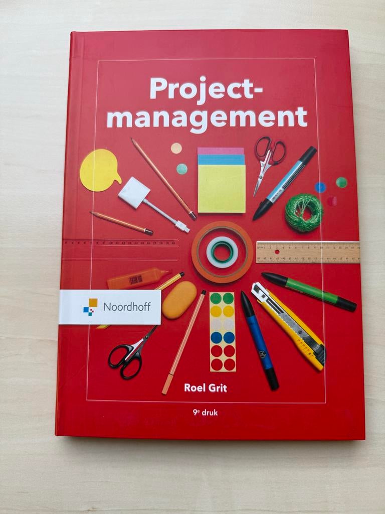 Projectmanagement - Roel Grit (9e druk)  Nieuw, Boeken, Studieboeken en Cursussen, Ophalen of Verzenden, Nieuw, HBO