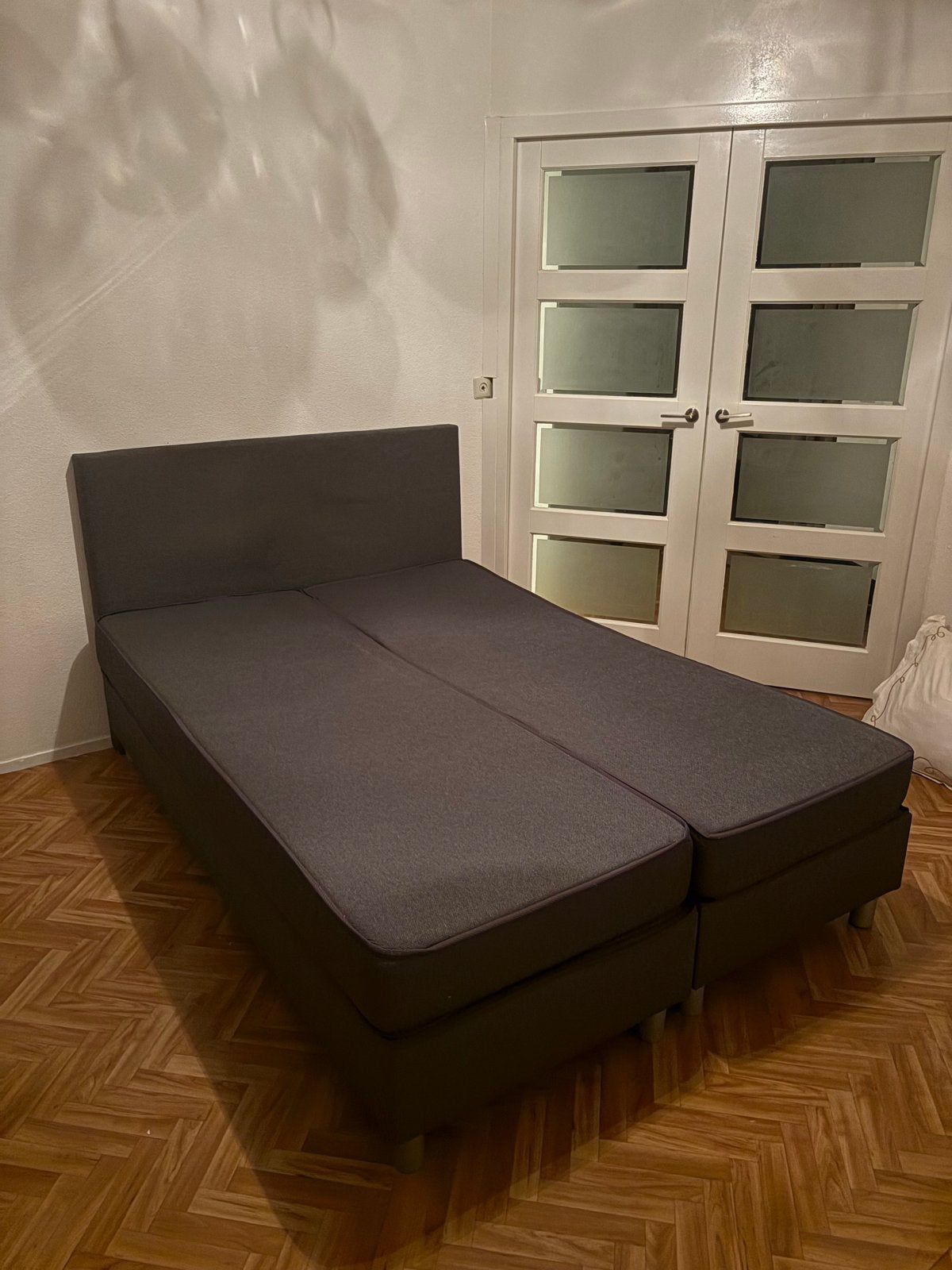 Tweepersoons boxspring 140x200 - In goede staat!, Ophalen, Gebruikt, Tweepersoons, 140 cm