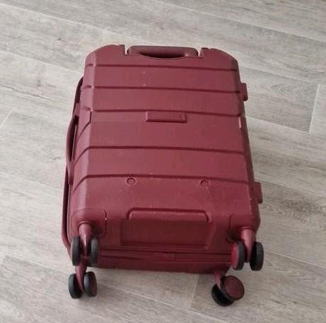 Koffer  donker rood, Ophalen of Verzenden, Hard kunststof, 50 tot 60 cm