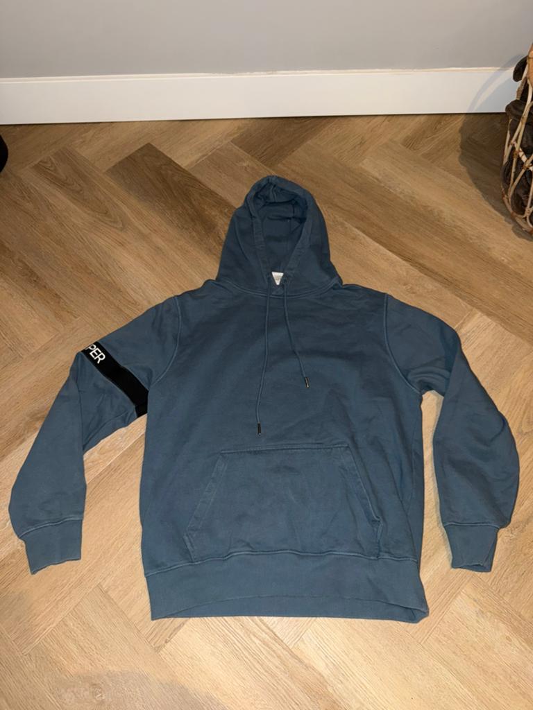 Daily paper hoodie, Ophalen of Verzenden, Zo goed als nieuw, Overige maten, Blauw