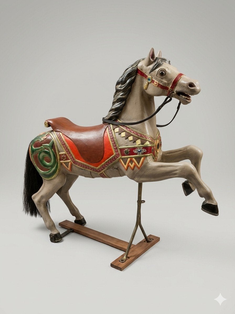 Carrousel kermis carrouselpaard draaiorgel kermispaard hoite, Ophalen