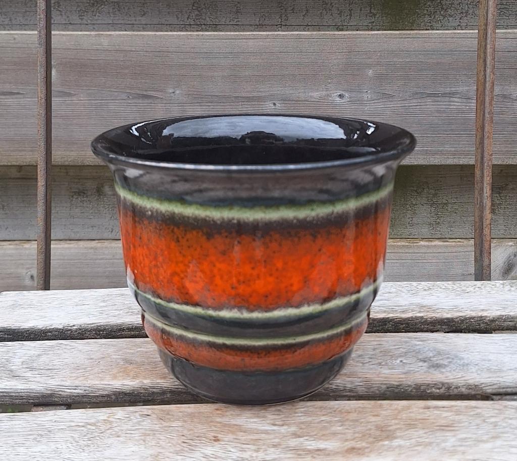 Prachtige vintage West Germany bloempot., Verzamelen, Retro, Ophalen of Verzenden, Huis en Inrichting
