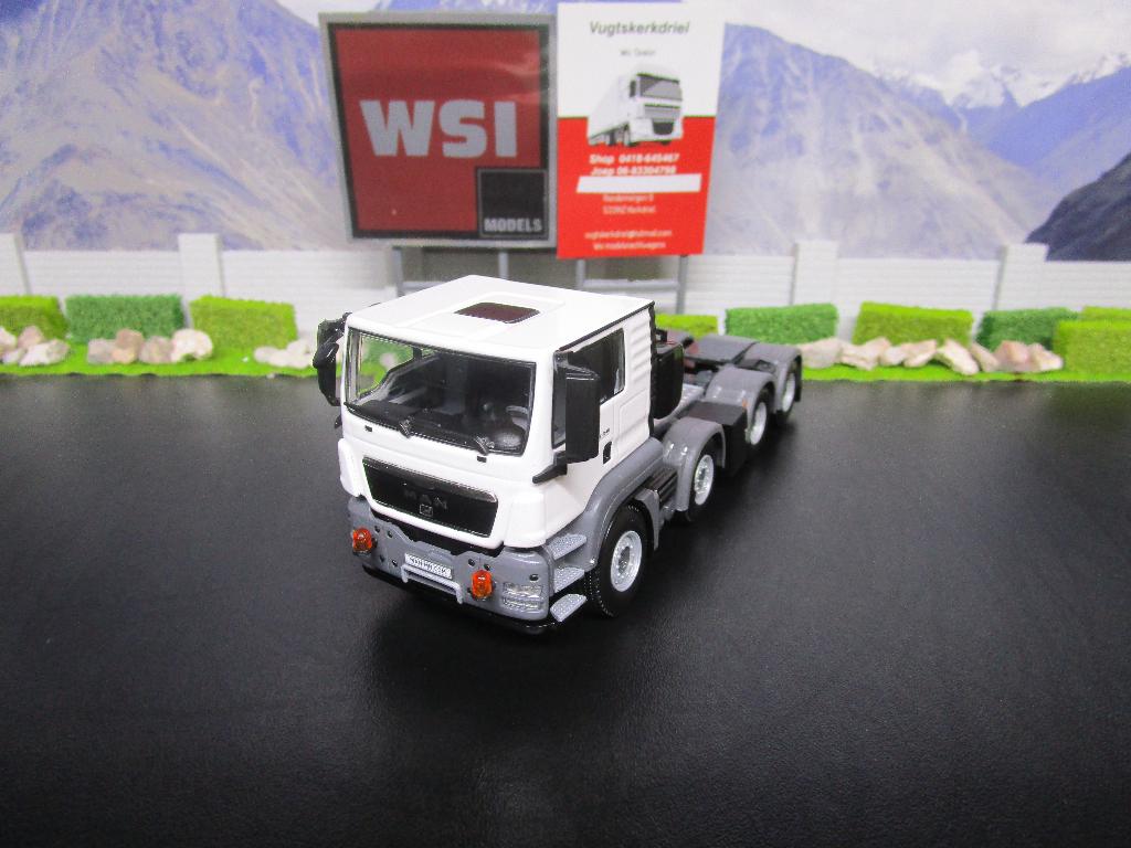 Wsi 03-1119 White Line , MAN TGS L Flatroof 8x4, Hobby en Vrije tijd, Modelauto's | 1:50, Ophalen, Nieuw, Bus of Vrachtwagen, Wsi