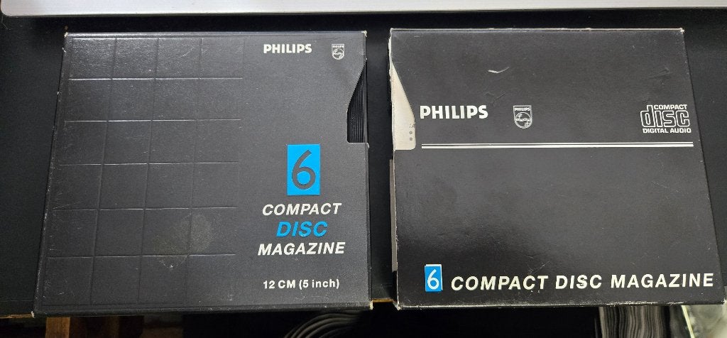 2 stuks Philips SBC3590 Compact Disc Magazine (cartridge),, Ophalen, Gebruikt, Philips