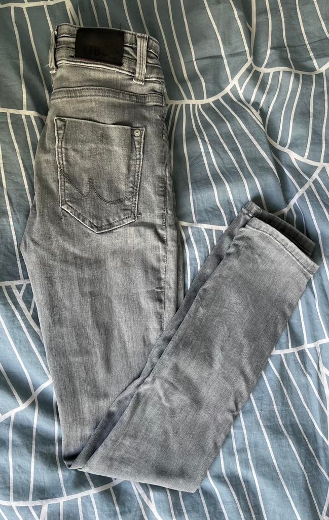 Lichtgrijze spijkerbroek – LTB Julita - mt 152 skinny jeans, Ophalen of Verzenden, Zo goed als nieuw, Meisje, Broek