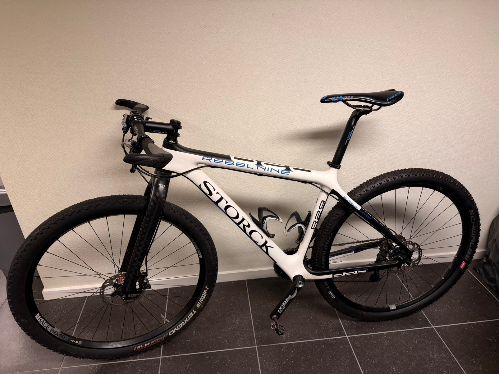 Witte mountainbike van Storck, Gebruikt, Hardtail, Heren, Schijfrem