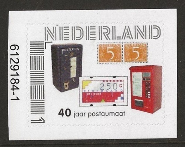 Persoonlijke zegel 40 jaar Postautomaat (2), postfris, Ophalen of Verzenden, Postfris