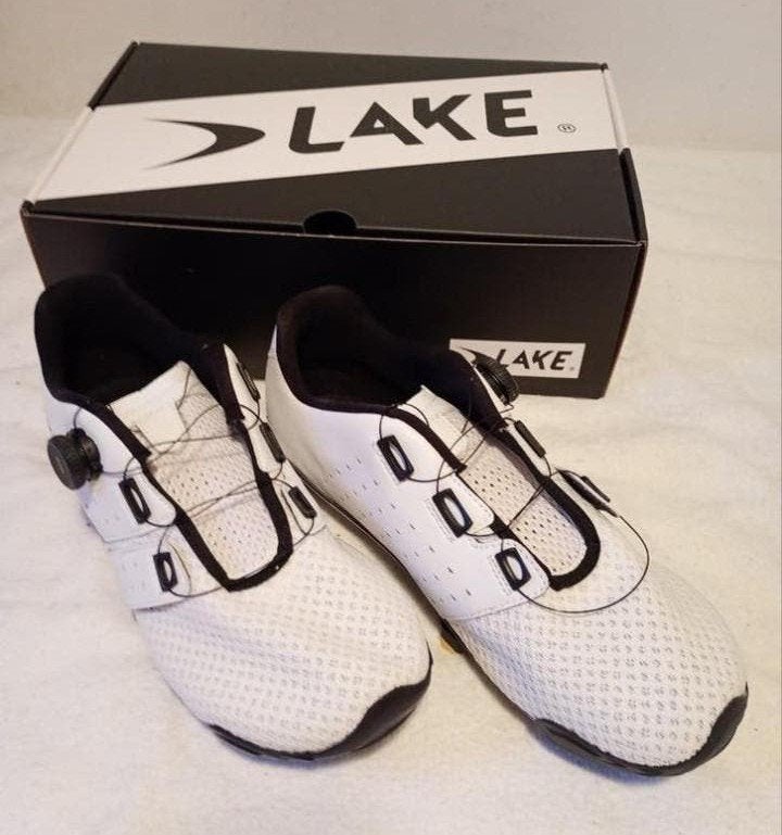 Nieuwe Lake CX201 fietsschoenen - Wit, ongedragen, Heren, Schoenen, Nieuw, Overige maten