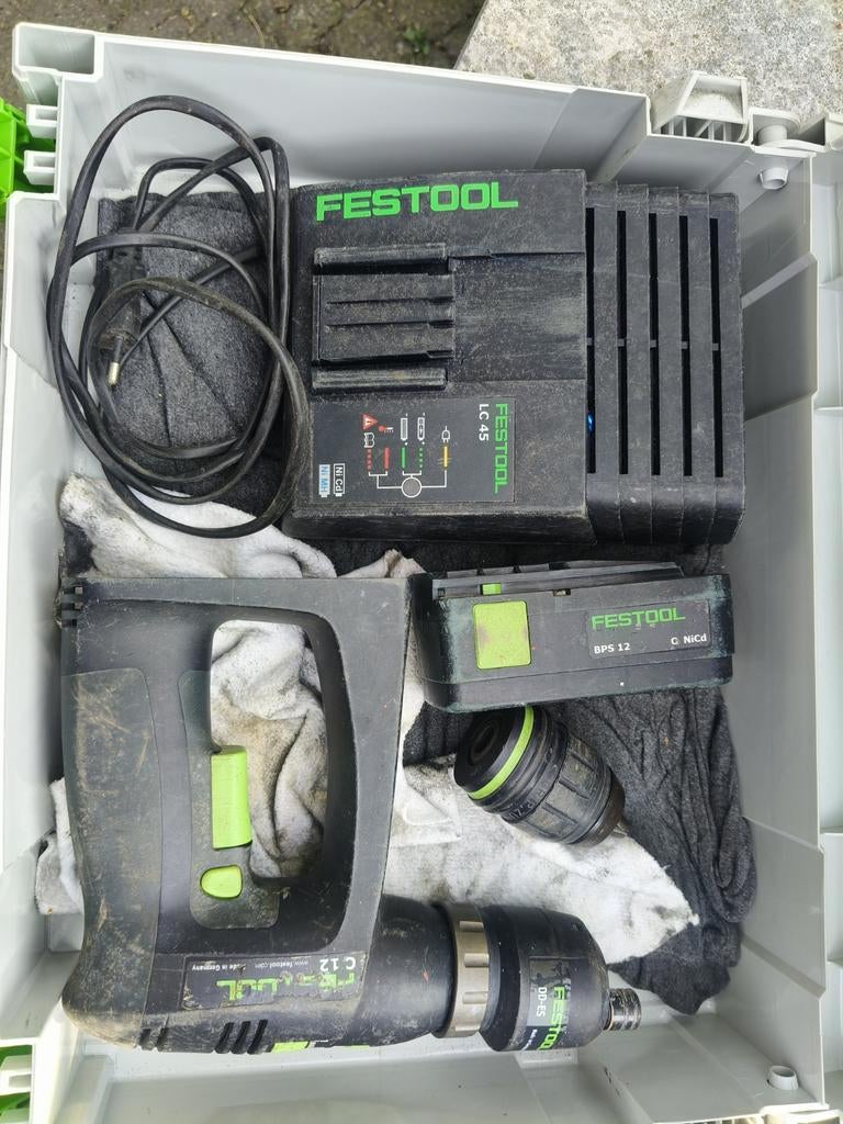 Festool accu boor/schroefmachine, Doe-het-zelf en Verbouw, Gereedschap | Boormachines, Ophalen of Verzenden, Gebruikt, Boor- en Schroefmachine