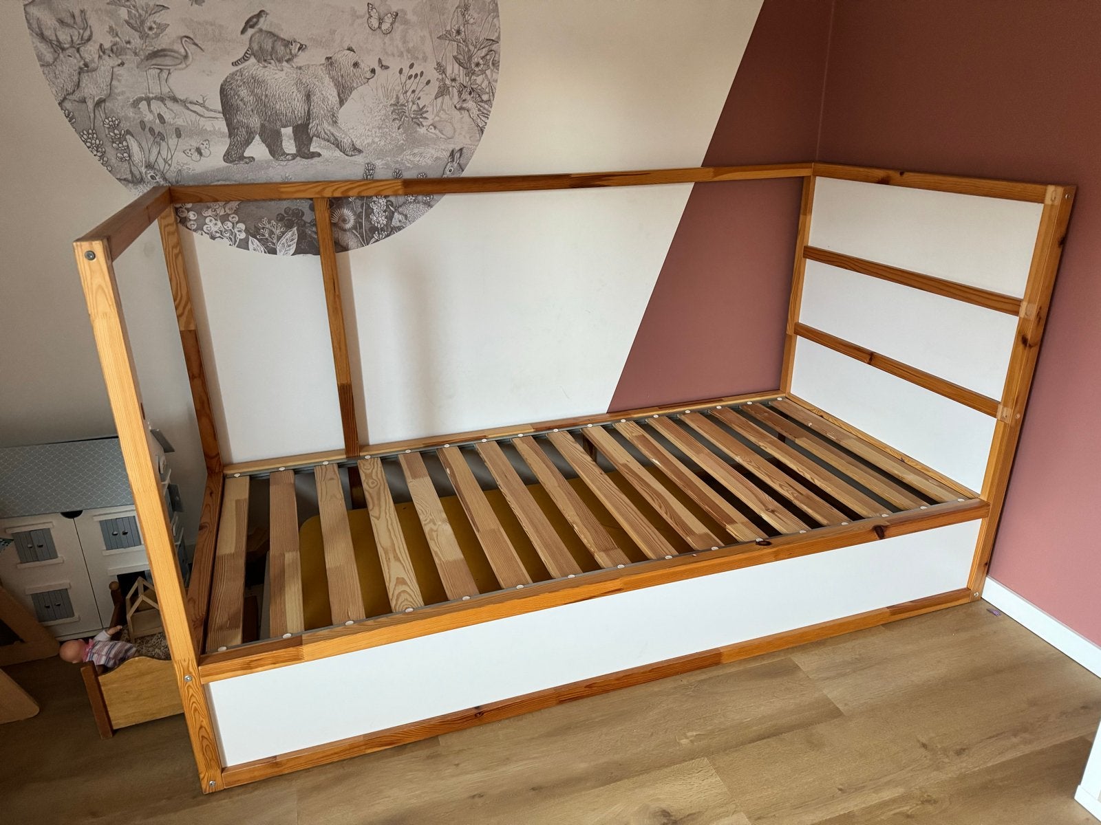 Bed ikea kura keerbed - 90x200 cm, Ophalen, Gebruikt, 90 cm, Eenpersoons