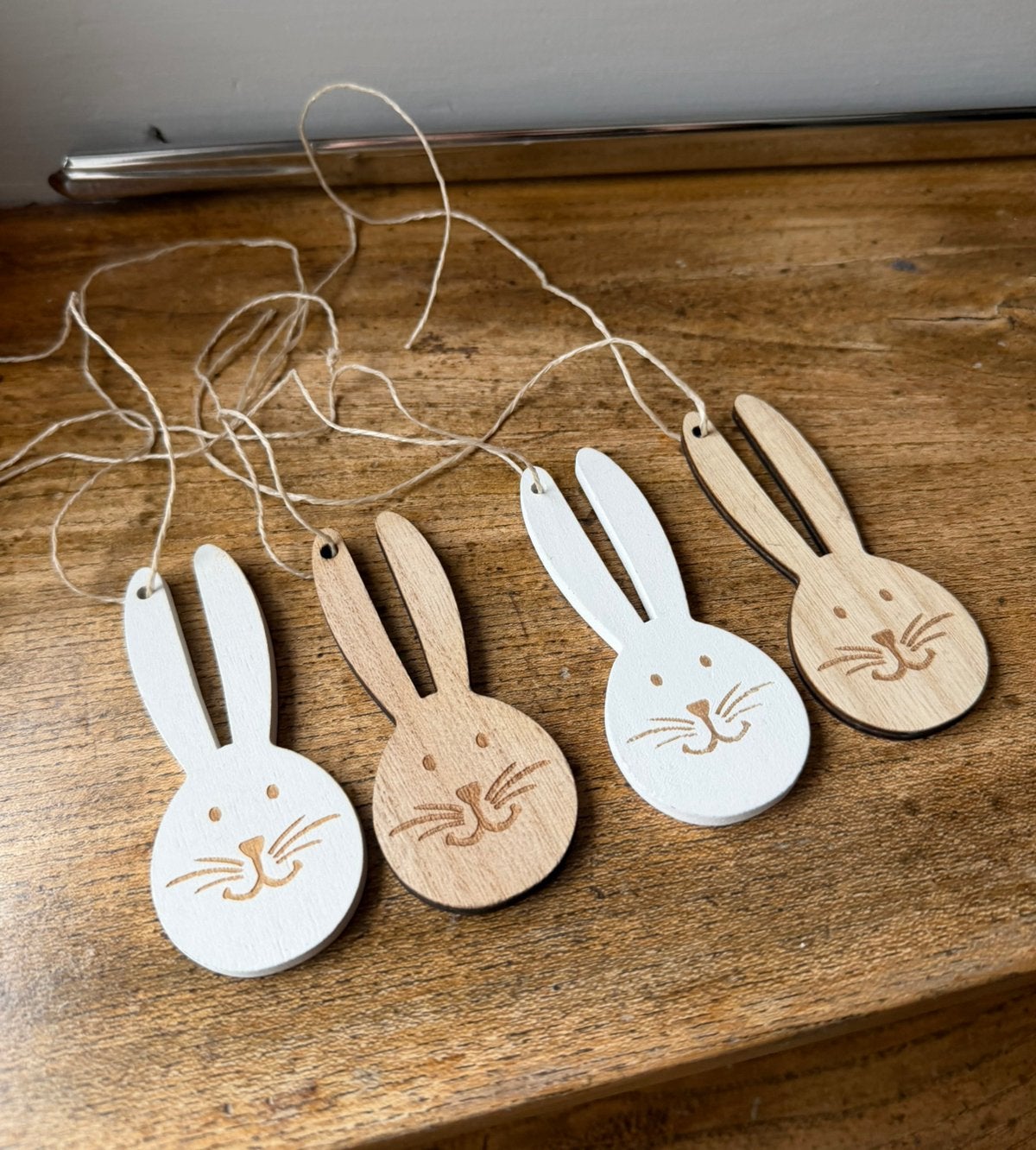 4x Houten hanger haas, Diversen, Ophalen of Verzenden, Zo goed als nieuw
