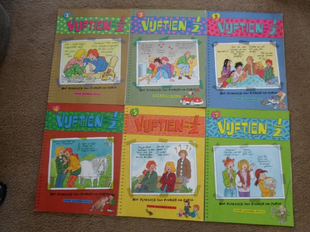 Vijftien   half.    6   voor     8    euro., Meerdere stripboeken, Ophalen of Verzenden, Gelezen, Andrea Kruis