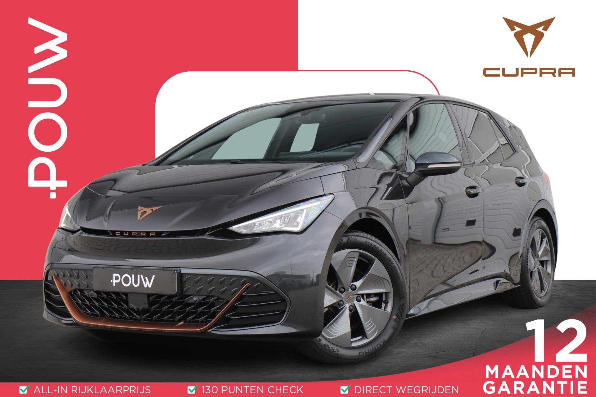 CUPRA Born 204pk Essential 62 kWh | SoH 94% | Full Link | Pa, Auto's, Cupra, Automaat, 12 maanden, Gebruikt, Zwart