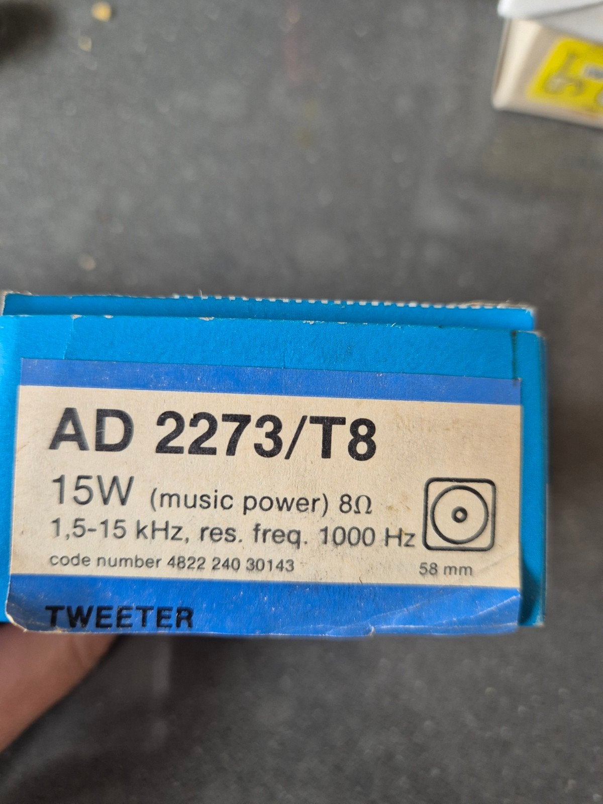 Nieuwe Philips AD 2273/T8 Tweeter - 15W, 8 Ohm, Philips, Overige typen, Nieuw, Ophalen of Verzenden