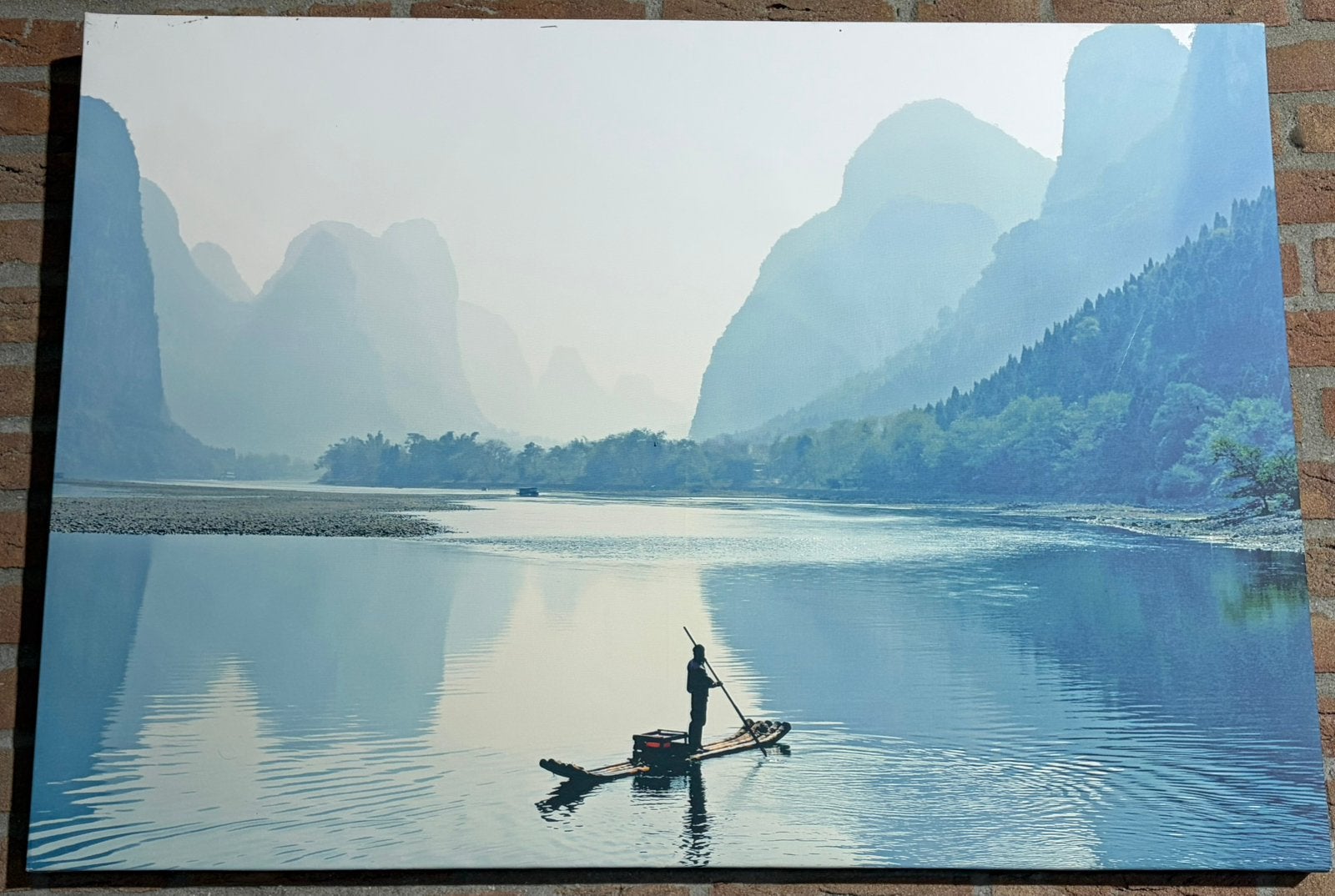 Canvas schilderij met berglandschap, Ophalen, 50 – 75, 75 tot 100 cm, Print