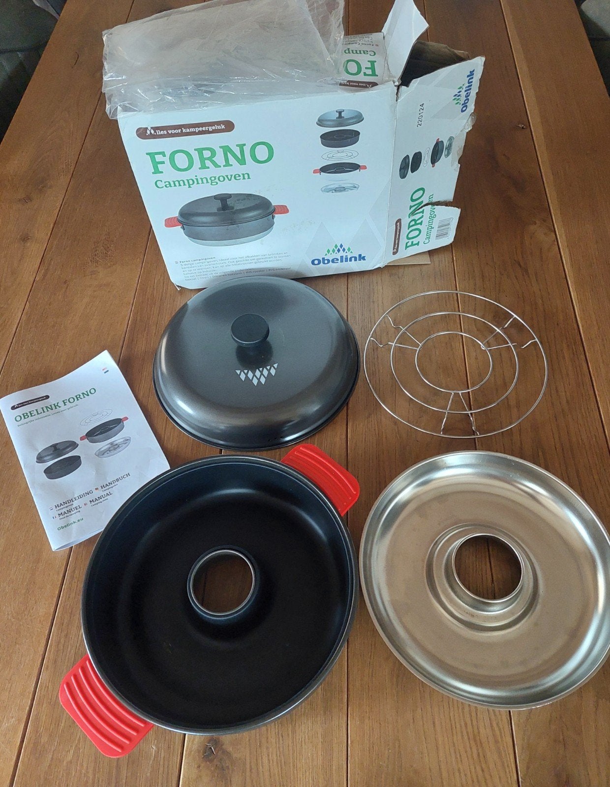 Campingoven FORNO Obelink, Caravans en Kamperen, Kampeeraccessoires, Ophalen, Zo goed als nieuw