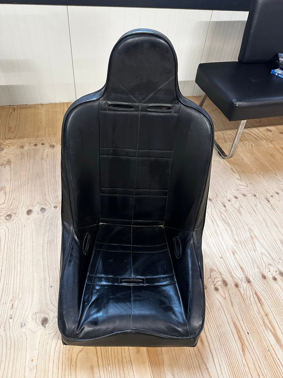 Race stoel / simulatie Game stoel, Huis en Inrichting, Stoelen, Ophalen, Gebruikt, Zwart, Leer