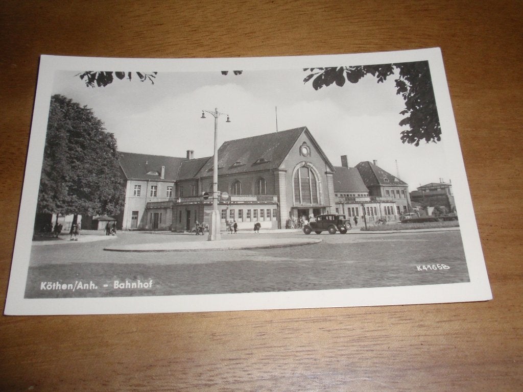 Station  Köthen Anh Bahnhof  Duitsland, Verzenden, 1920 tot 1940, Ongelopen, Duitsland