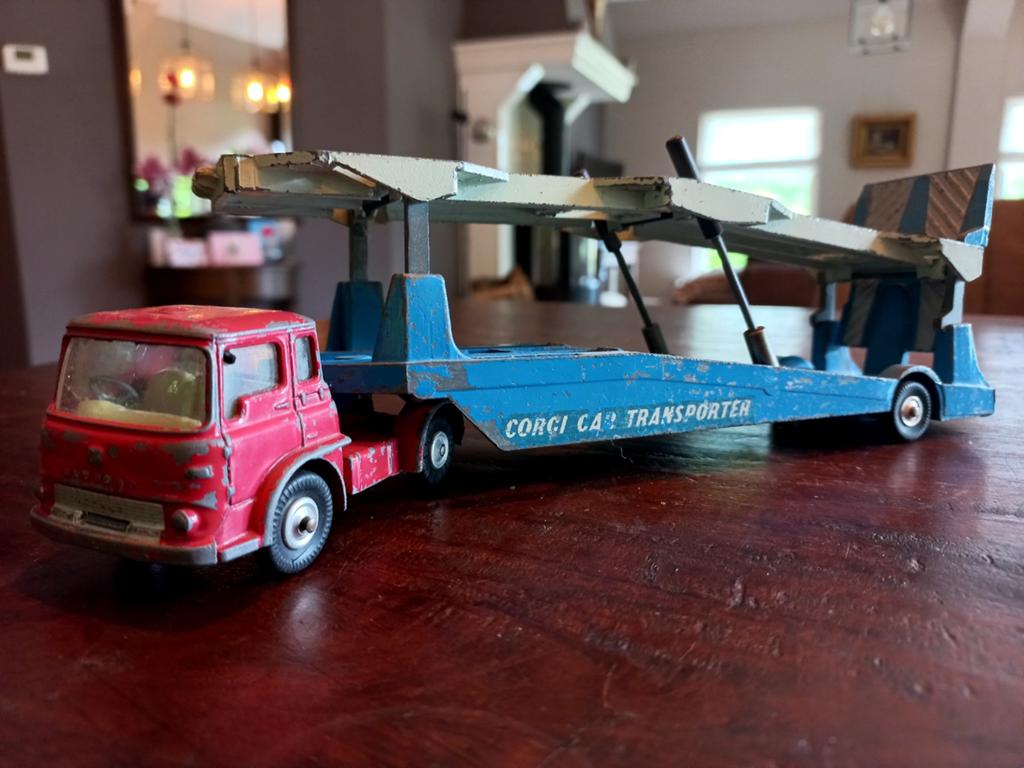 Corci Toys Autotransporter Bedford set, zeer zeldzaam., Ophalen of Verzenden, Groter dan 1:32, Auto, Overige merken