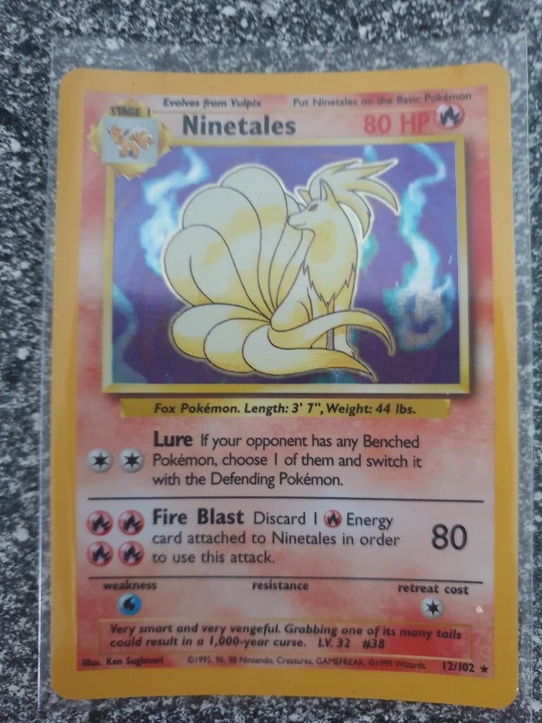 Diverse Pokémon - Ninetales, Gyarados - Base Set o.a., Ophalen, Gebruikt, Meerdere kaarten