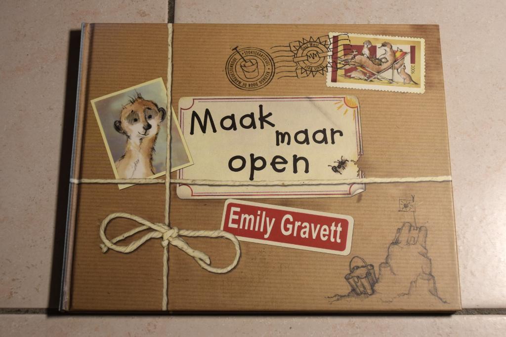 Maak maar open / Emily Gravett, Boeken, Kinderboeken | Kleuters, Gelezen, Fictie algemeen, Voorleesboek, Ophalen of Verzenden