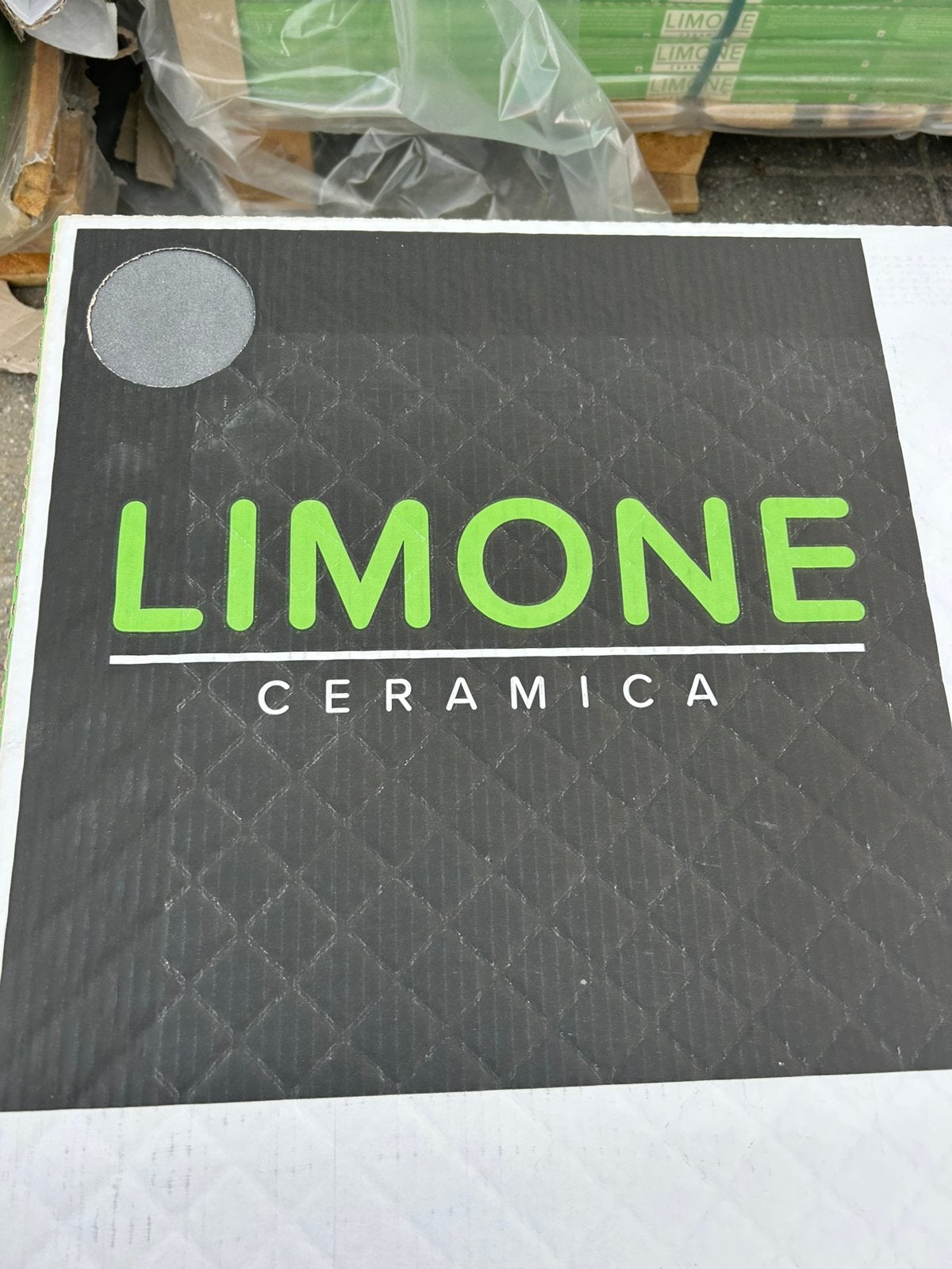 Gezocht: Town Antracite Limone Keramische 90x90x3 tegels, Ophalen, Nieuw, Keramiek, Klinkers