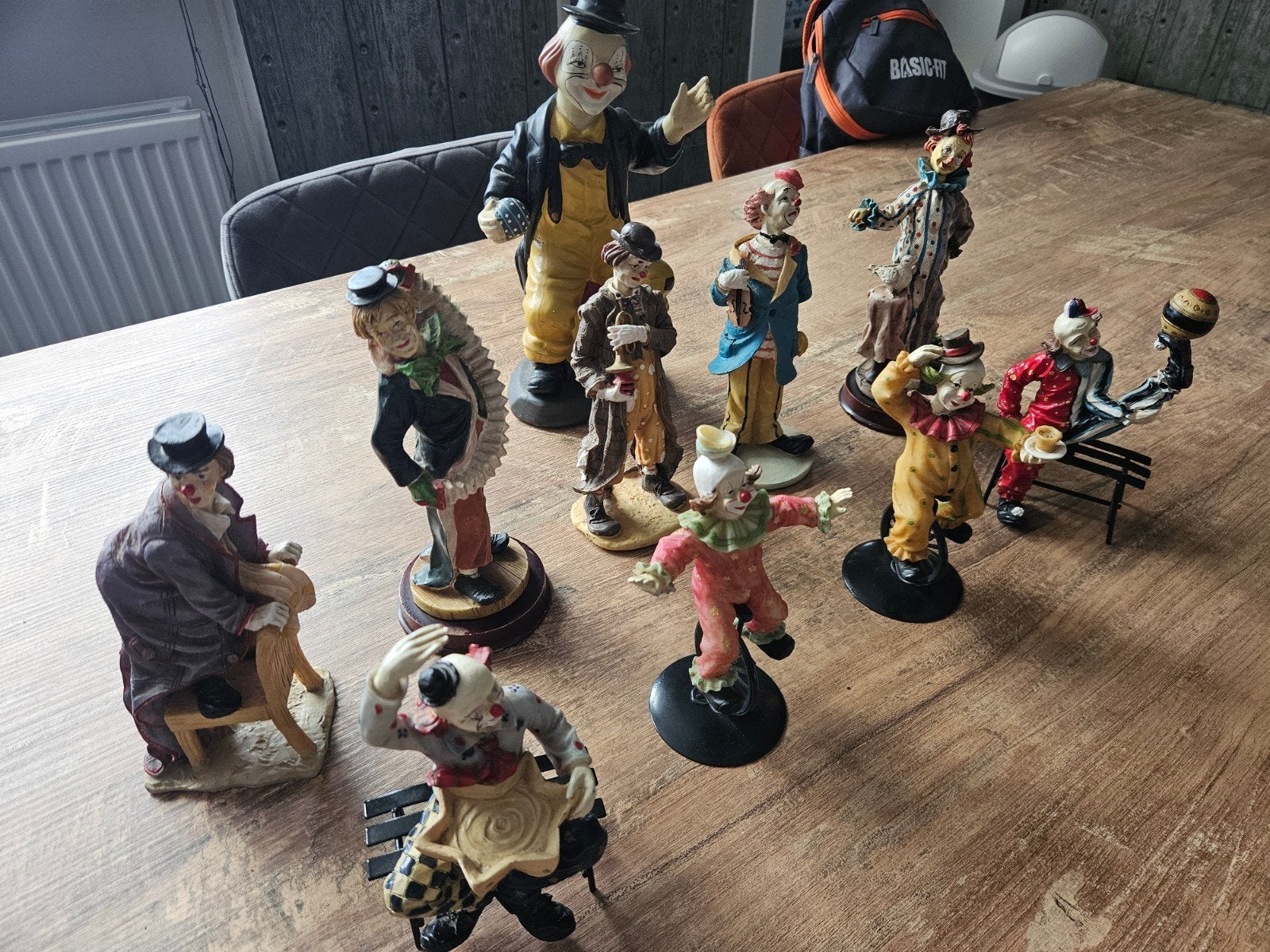 Verzameling van 10 clown beeldjes, Ophalen, Gebruikt