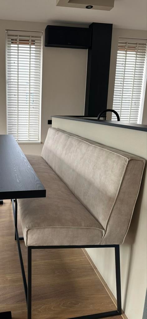 Eetkamerbank Zitmaxx - Beige/Taupe (verhoogd), Huis en Inrichting, Ophalen, Overige kleuren, Drie, Zo goed als nieuw