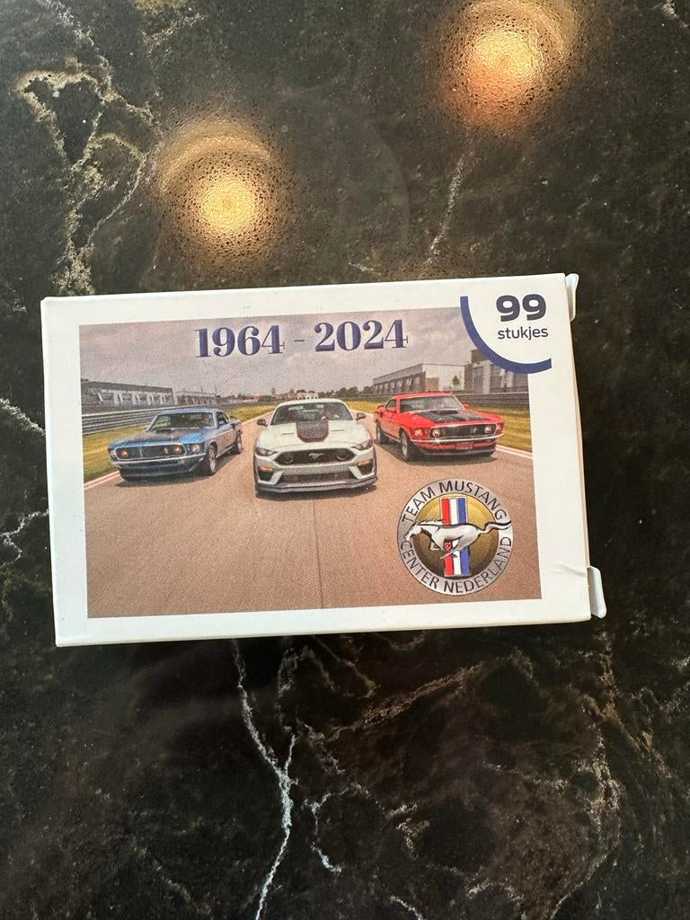 Mustang Pocketpuzzel 1964-2024 - 99 stukjes, Ophalen of Verzenden, Minder dan 500 stukjes, Nieuw, Legpuzzel
