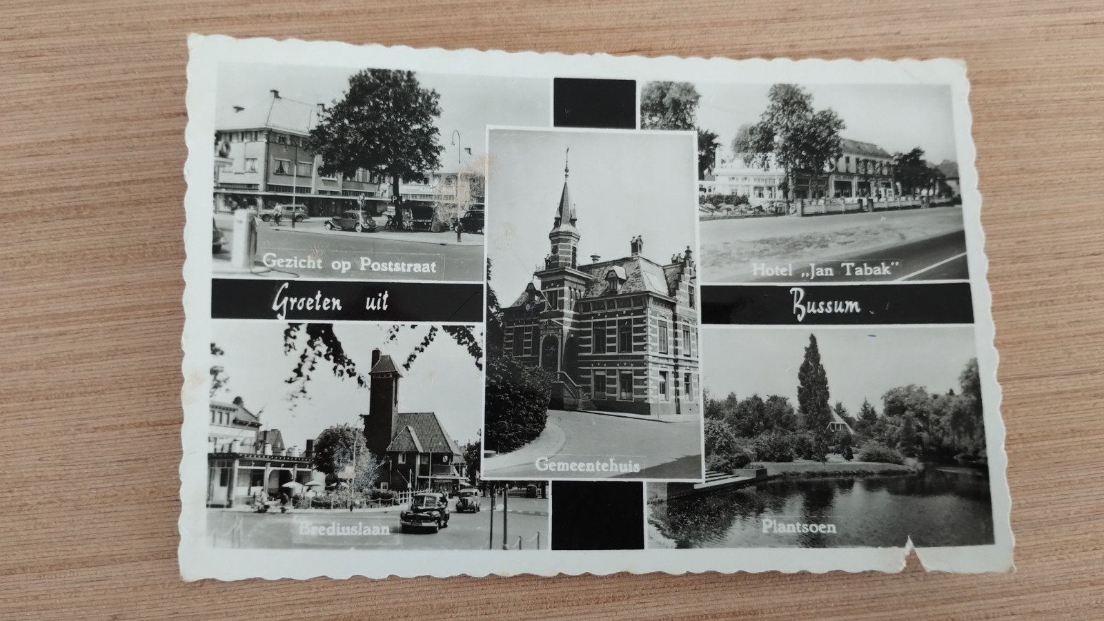 Oude ansichtkaart Bussum - Groeten uit Bussum, Verzamelen, Ophalen of Verzenden, 1960 tot 1980, Gelopen, Utrecht