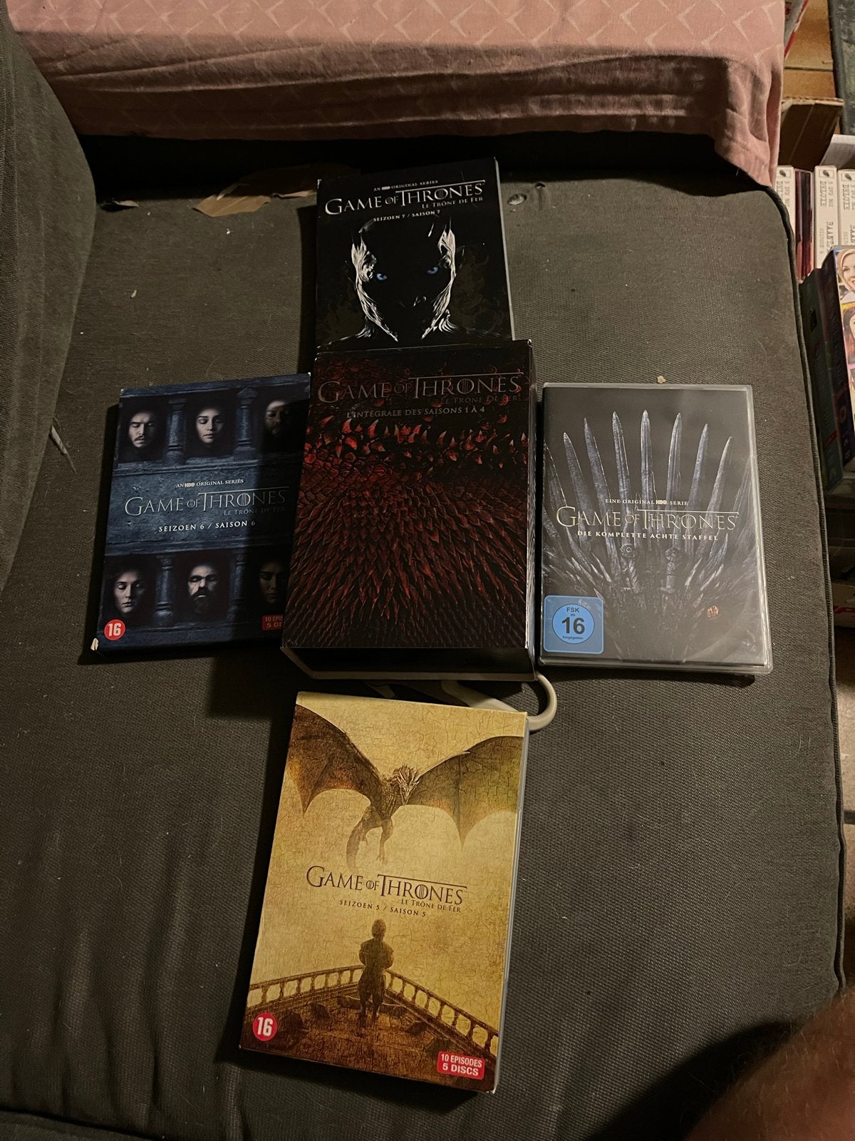 Game of Thrones DVD Boxsets - Seizoenen 1-8, Cd's en Dvd's, Dvd's | Tv en Series, Vanaf 16 jaar, Seizoen 1, Nederlands, Science Fiction en Fantasy