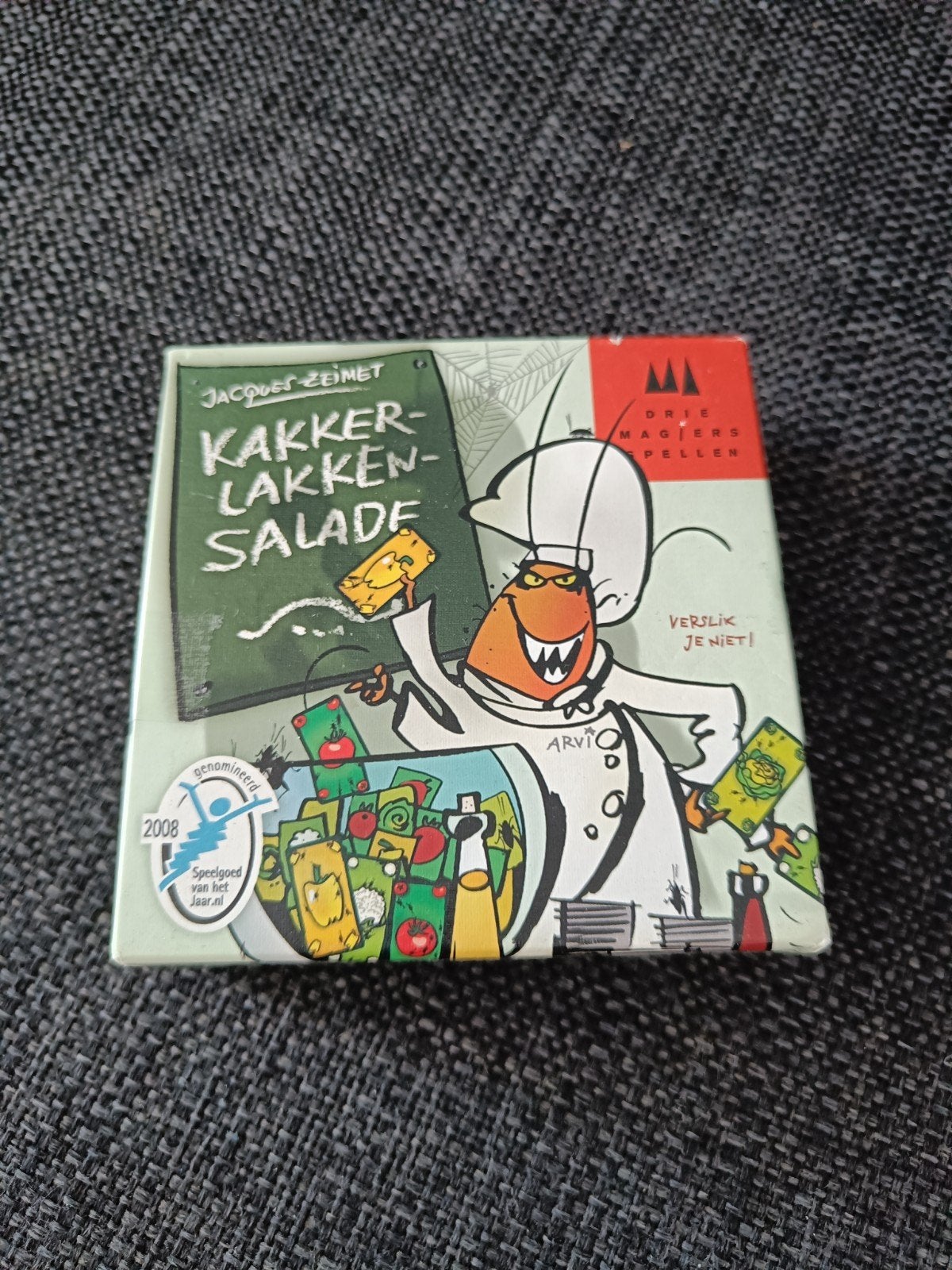 Kakkerlakken Salade Kaartspel - Jacques Zeimet, Vijf spelers of meer, Ophalen of Verzenden, Zo goed als nieuw, Drie Magiers Spellen