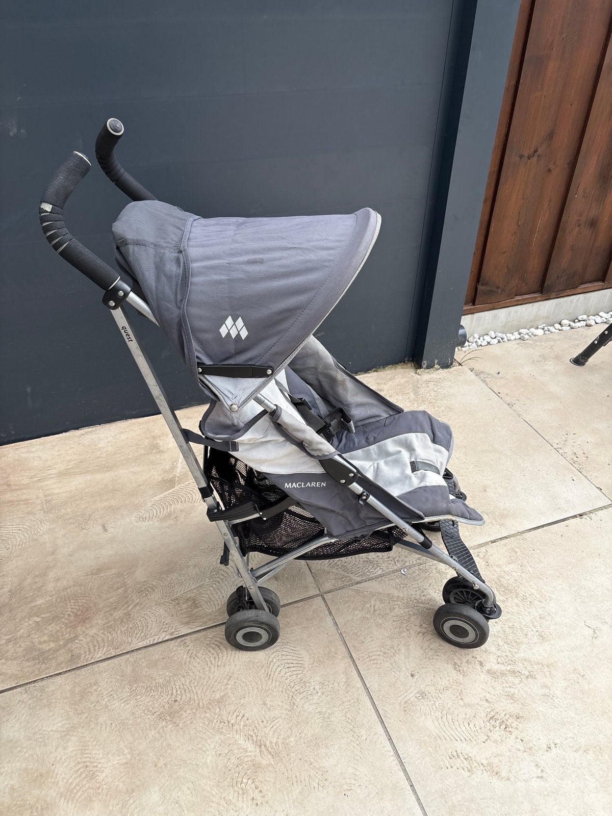 Maclaren buggy - Grijs, verstelbare rugleuning en zonnekap, Ophalen, Gebruikt, Maclaren, Verstelbare rugleuning